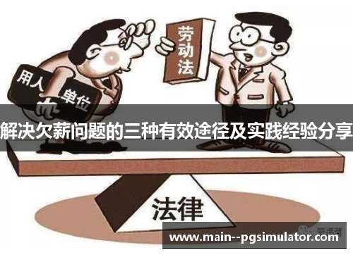 解决欠薪问题的三种有效途径及实践经验分享